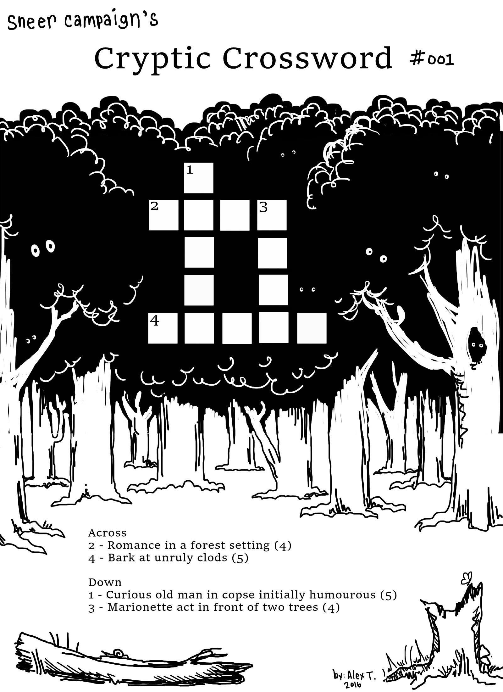 cryptic crossword puzzle
