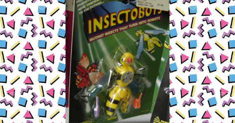 Photograph of Insectobots, a knock off transformer toy.